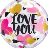 Premium Bubbleballong - "Love You"