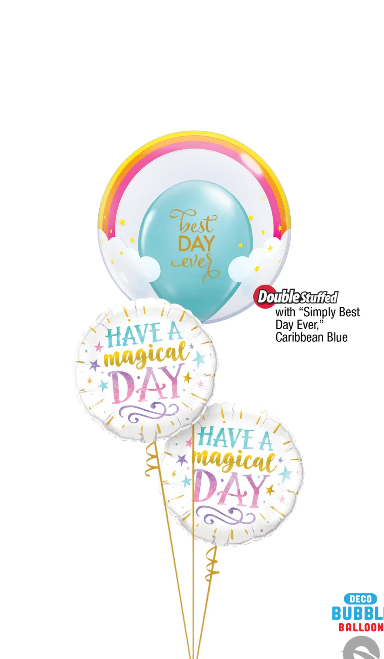Premium Bubbleballong - Regnbue