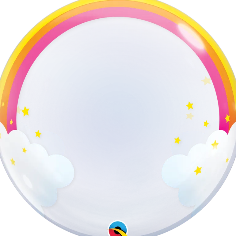 Premium Bubbleballong - Regnbue