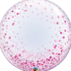 Premium Bubbleballong - Rosa Konfetti