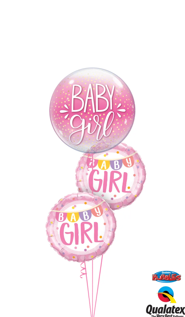 Premium Folieballong - "Baby Girl"