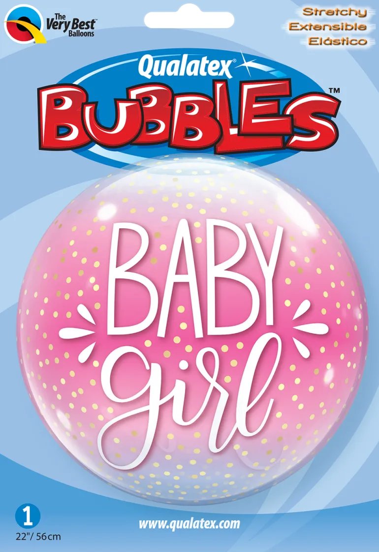 Premium Folieballong - "Baby Girl"