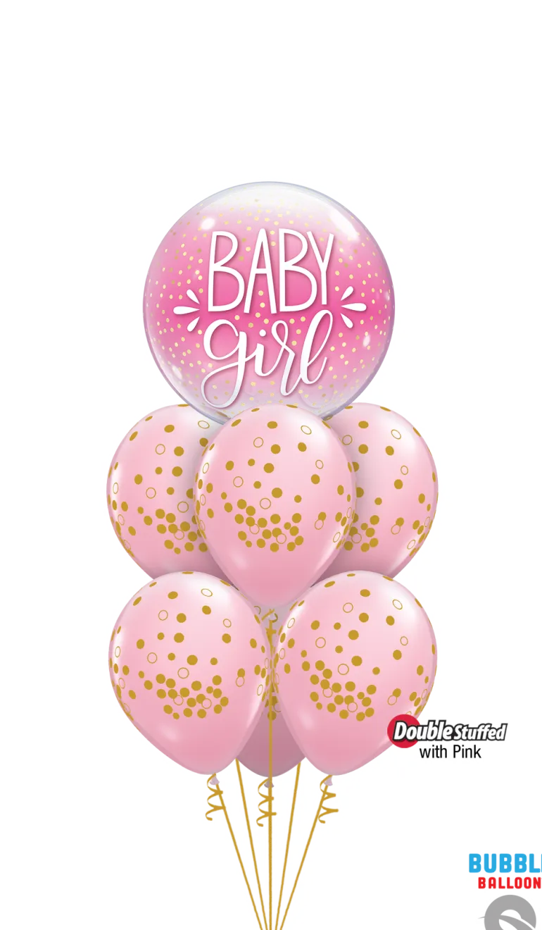 Premium Folieballong - "Baby Girl"
