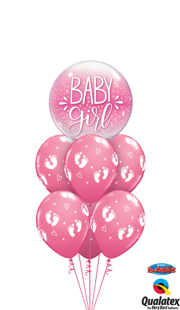 Premium Folieballong - "Baby Girl"