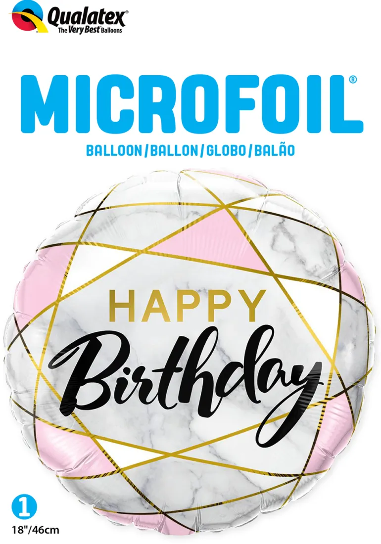 Premium Folieballong - "Happy Birthday"