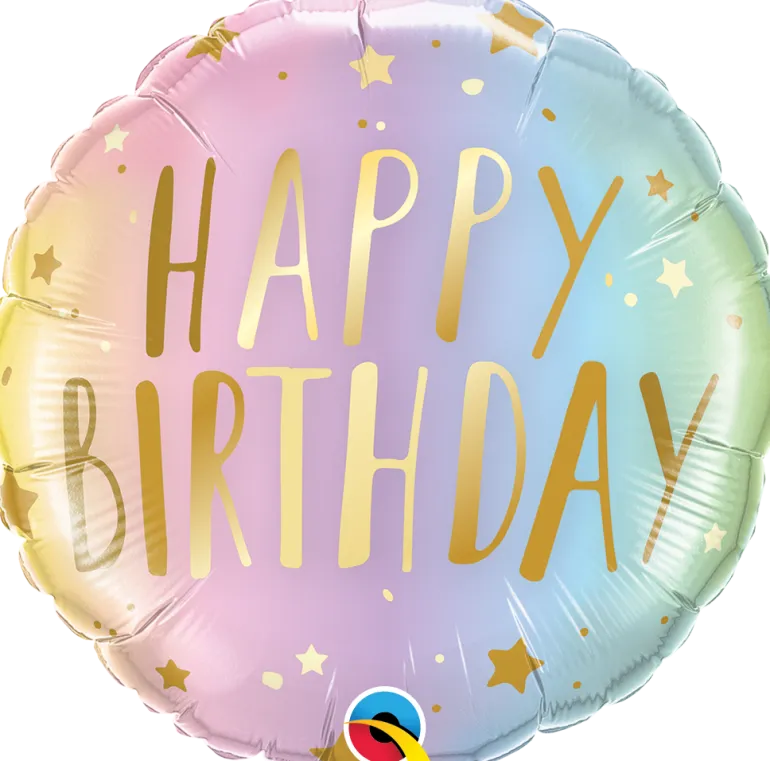 Premium Folieballong - "Happy Birthday"