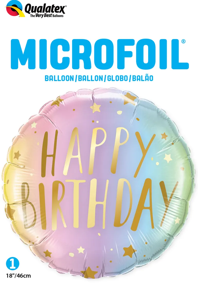 Premium Folieballong - "Happy Birthday"