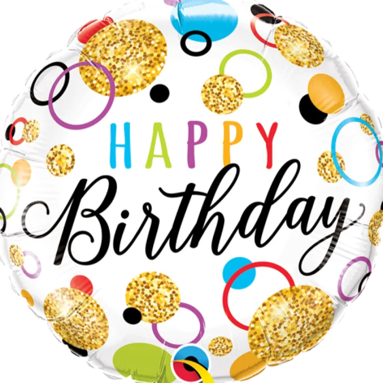 Premium Folieballong - "Happy Birthday"