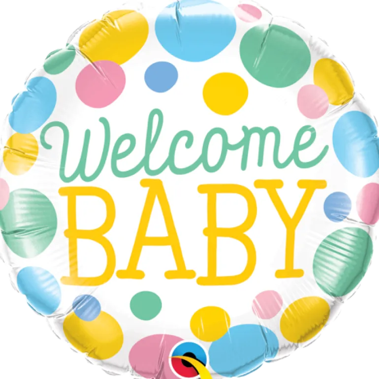 Premium Folieballong - "Welcome Baby"