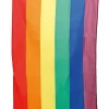 Rainbow flagg -  Large m/feste til stang