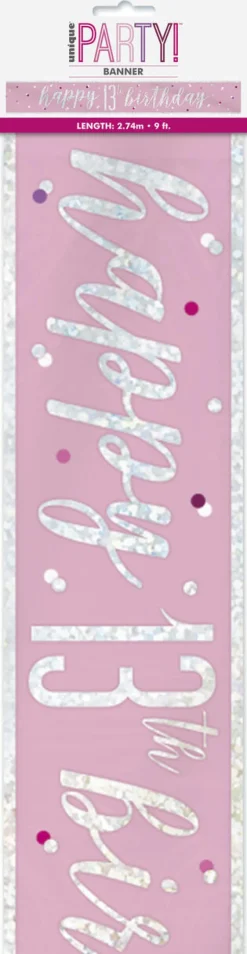Rosa & Sølv Glitz - #13
