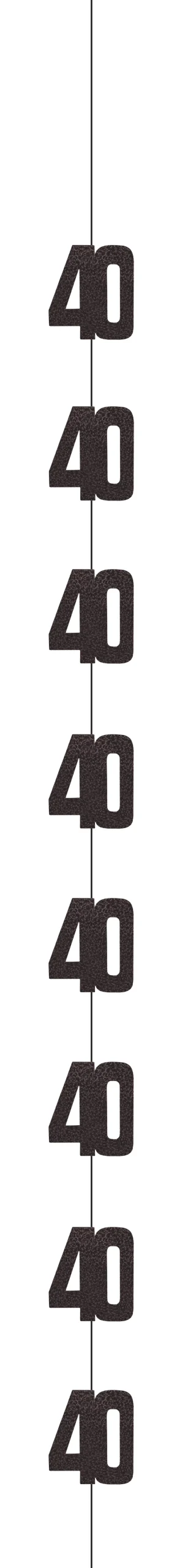 Sort & Sølv Glitz - #40