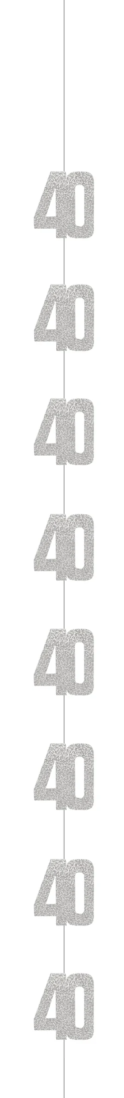Sort & Sølv Glitz - #40