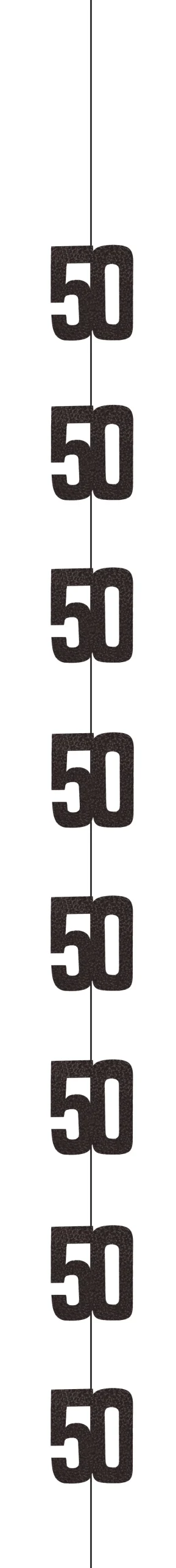 Sort & Sølv Glitz - #50