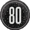 Sort & Sølv Glitz - #80