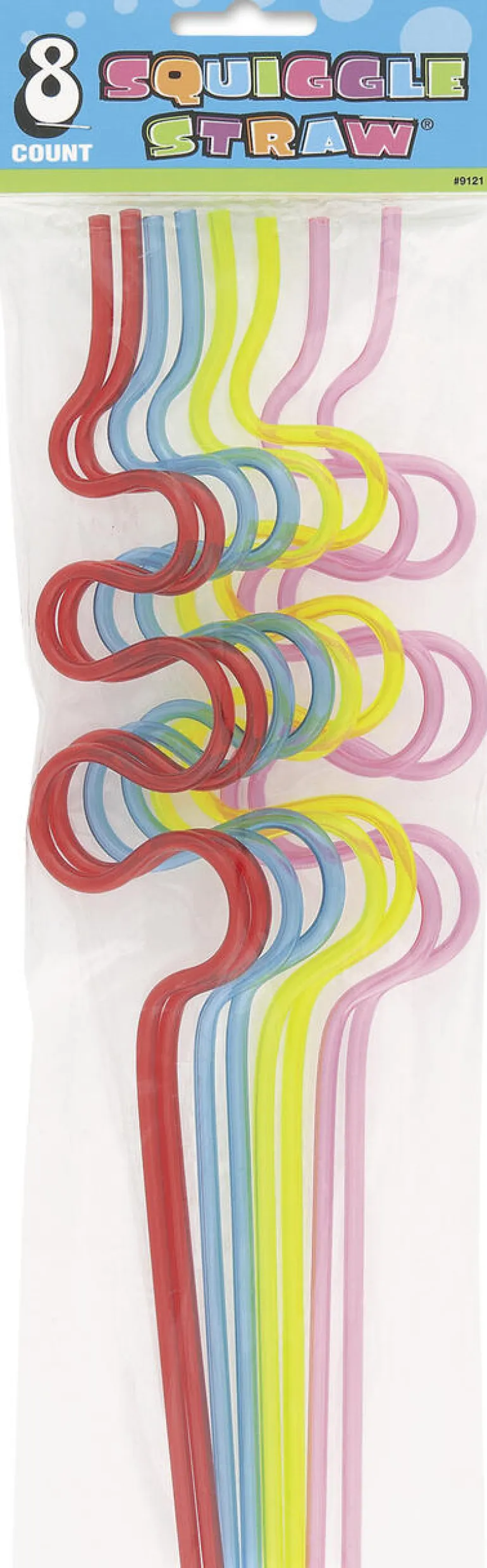 Sugerør - Squiggle - Assortert