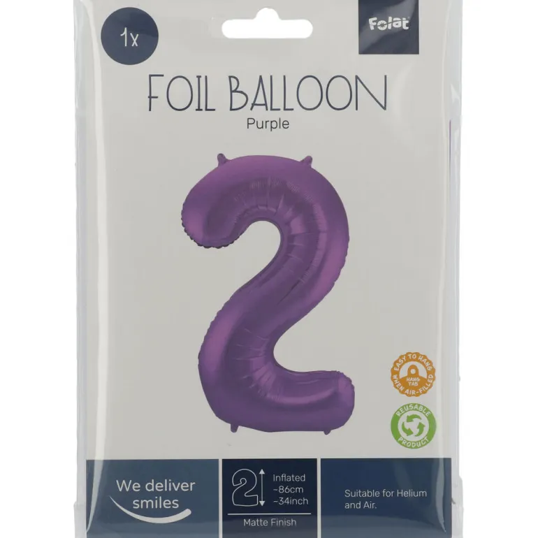 Tallballong Folie - Nummer 2 - Lilla