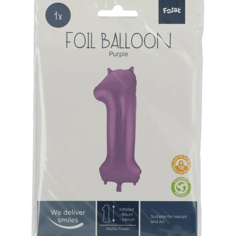 Tallballong Folie - Nummer 1 - Lilla