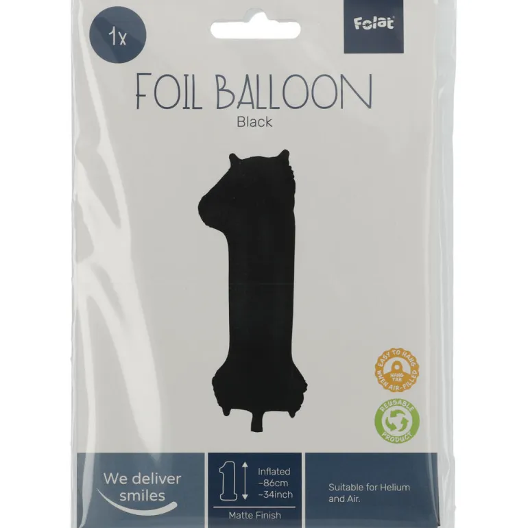 Tallballong Folie - Nummer 1 - Sort
