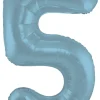 Tallballong - Nummer 5 - Pastel Blå Matt
