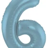 Tallballong - Nummer 6 - Pastel Blå Matt