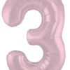 Tallballong - Nummer 3 -Pastel Rosa Matt