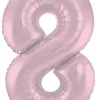Tallballong - Nummer 8 -Pastel Rosa Matt