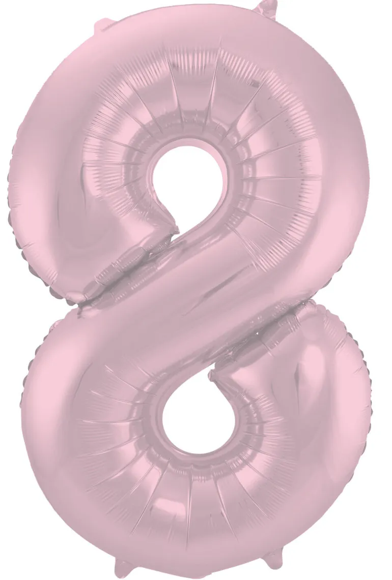 Tallballong - Nummer 8 -Pastel Rosa Matt