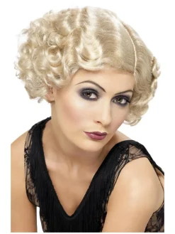 20-talls parykk kort - Blond