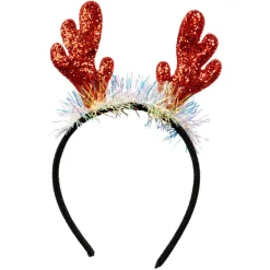 Tiara reinsdyrhorn med glitter